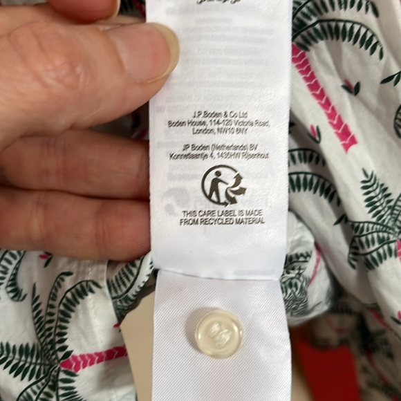 Like new Boden palm tree blouse - Picture 8 of 15
